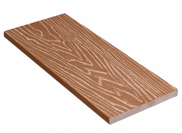 Планкен дпк полнотелый с 3D тиснением дерева  Орех