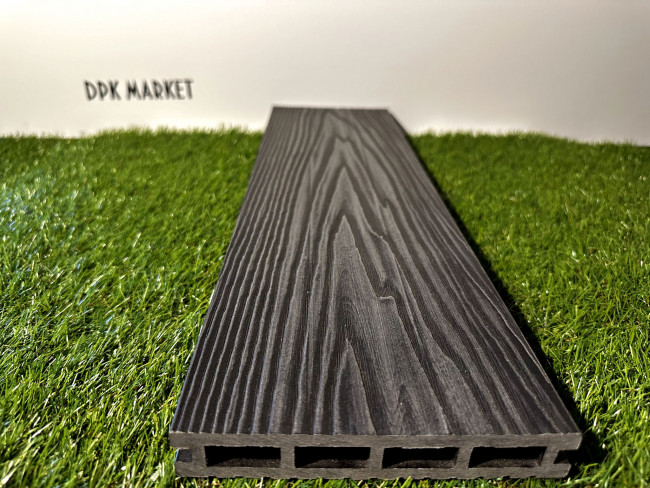 Террасная доска дпк WPC rotten Чёрный -Графит Террасная доска дпк WPC rotten Чёрный -Графит